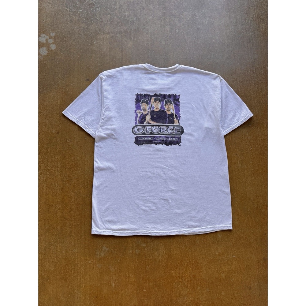 VTG 90s Diamond Backs Arizona MLB Baseball Snake G Force Players T-Shirt (XL)